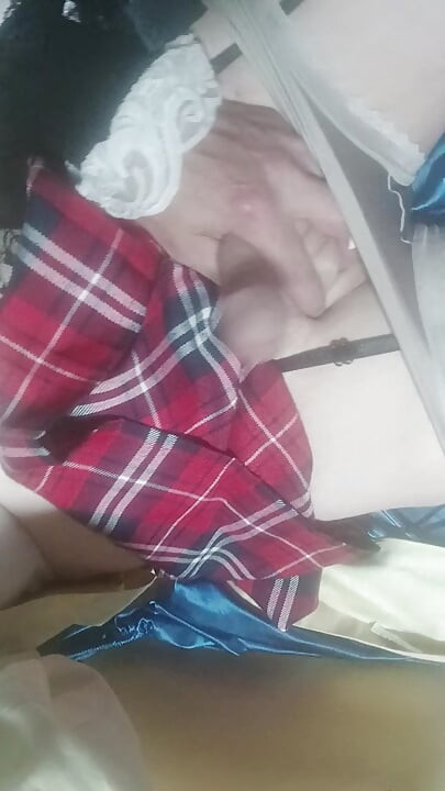 Panties boy playing