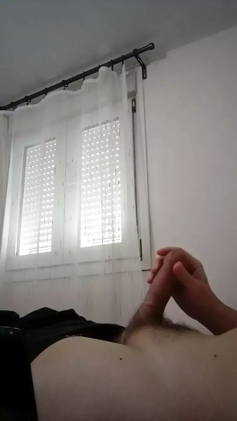 Guy fingering big dick  #14