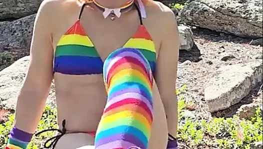 Sissy Outdoors Strip and Pee