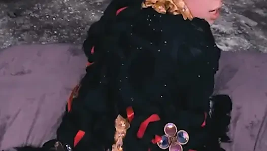 Vrcosplayx Bayonetta olarak Alex Coal ile yaramazlık yapma zamanı
