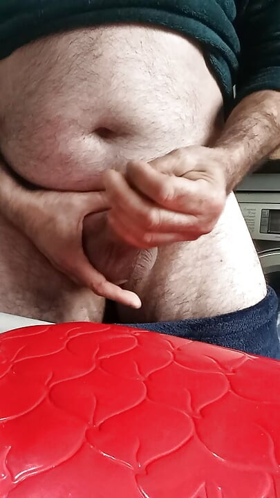 Big Fat Cock Masturbating with My Cock Very Hard Until I Cum a Lot in the Foreground
