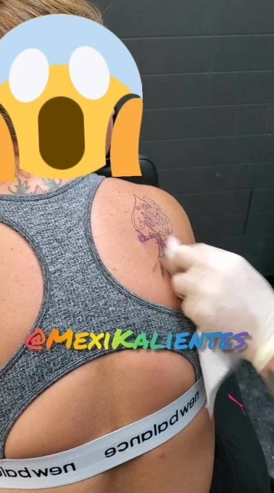 My friend was tattooed queen of spades, to get BBC #03