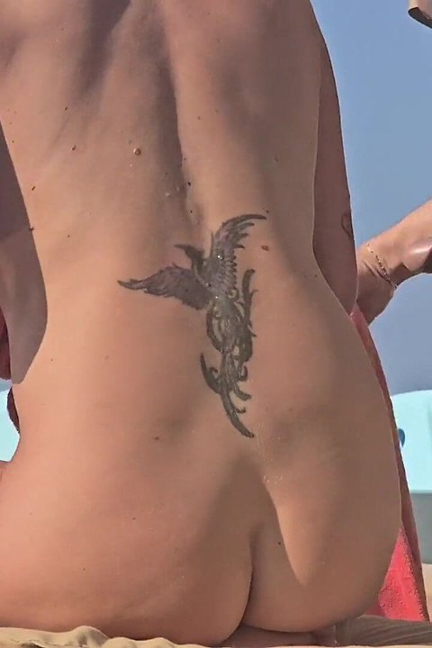Real MILF Fucked on Resprt Balcony for All to See