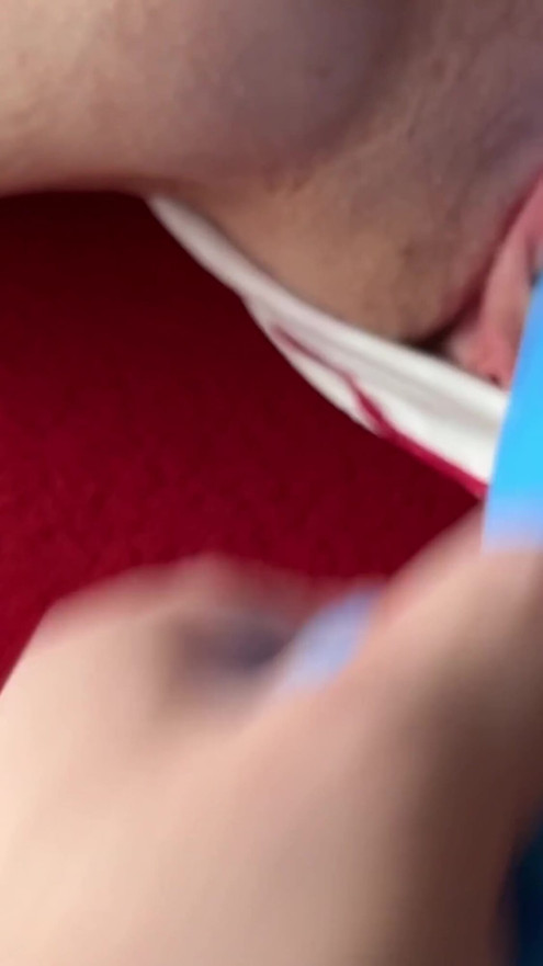 My Wife Plays with a Blue Dildo Until I Slide Inside Her - Homemade POV with Real Pleasure Swapping | Clip 3