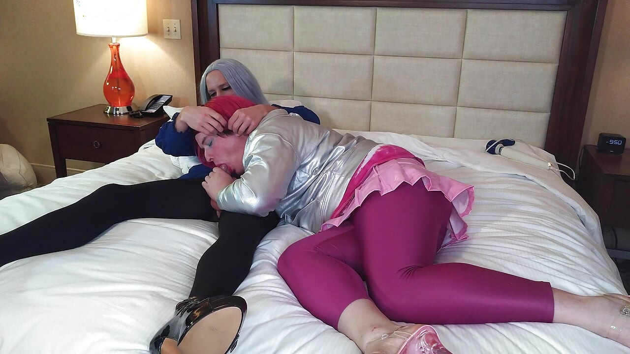 Hot Crossdressing Goddess Gets Blowjob From Trans Kelsey Masters - Compilation 2