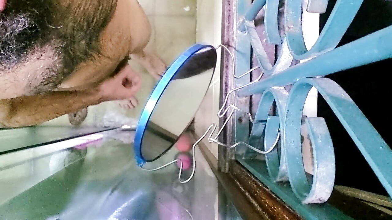 Furry is caught cumming in the company bathroom, smeared the floor with cum!