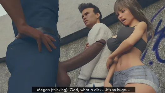 Dobermans Megan, épisode 3 - une pute infidèle à gros cul baise avec la police devant sa copine, accro aux énormes blacks