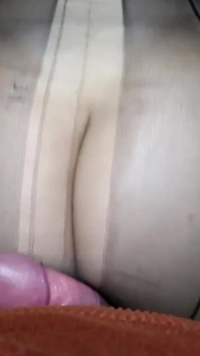 Hot Step Mom Does The Best Lap Dance Ever in Leather Dress and Black Pantyhose | Clip 1