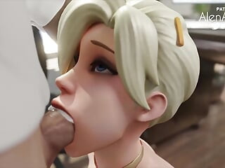 Mercy Getting A Big Throatpie