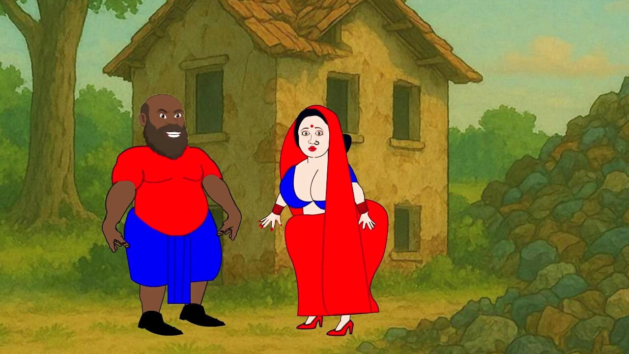 Deel 3 grote kont Sushila heel hard geneukt door een grote zwarte lul ganpat