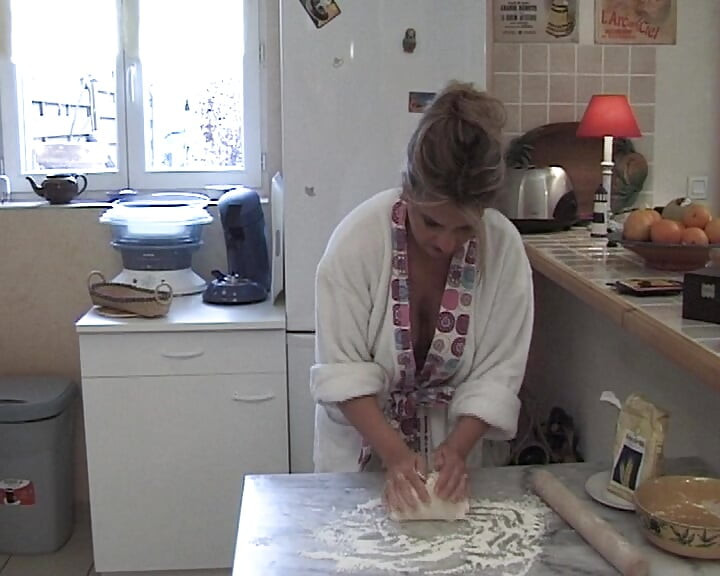 Hot French mom gets her asshole banger hard in the bakery
