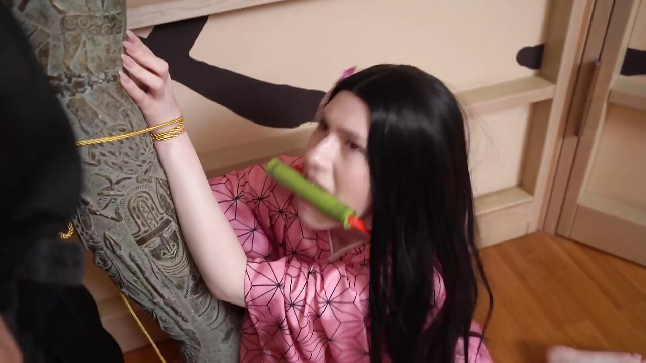 Anime Chan Fell Into the Hands of a Man with a Huge Dick and Was Fucked by Him