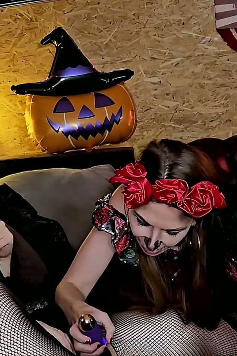 The Halloween Lesbian Orgy Scream of Pleasure - Part 1