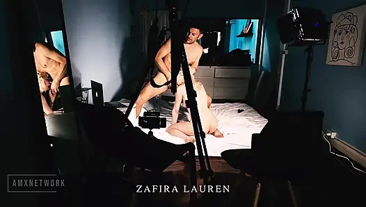 Hinter den kulissen mit Faphouse-model zafira lauren