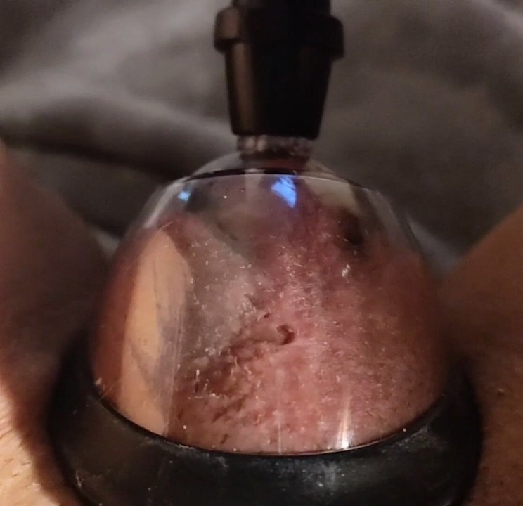 Pumping my tight wet cockteasing FTM fakeboy dyke pussy up all big, fat+swollen so its extra humiliating for me when you fuck it