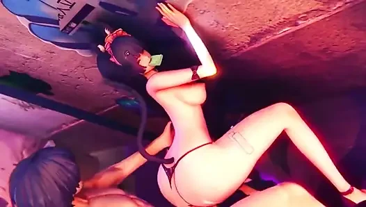 Titreyen dalgalar - Chisa'nın azgın sert ntr seksi - yaramaz 3 boyutlu hentai animasyonu