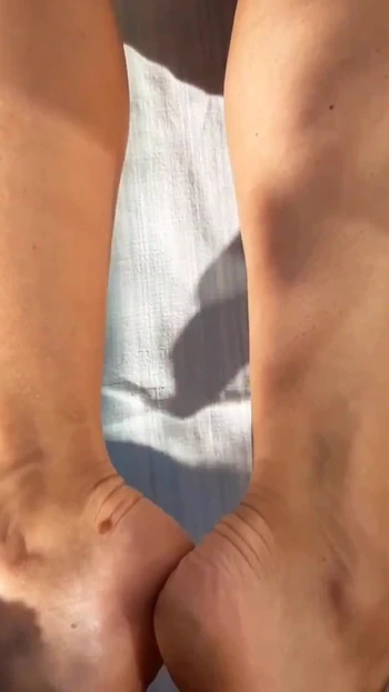 Sexy Blonde Amateur Mature Wife Enjoys Outdoor Footjobs