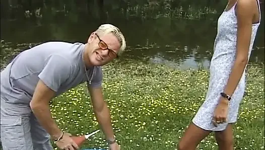 Lavman aşırı sıvı ve seks ve yutma
