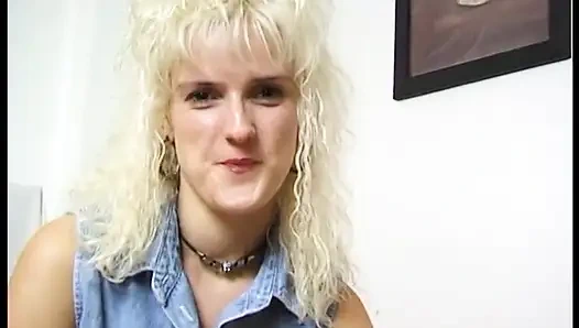 Blonde german MILF in solo act