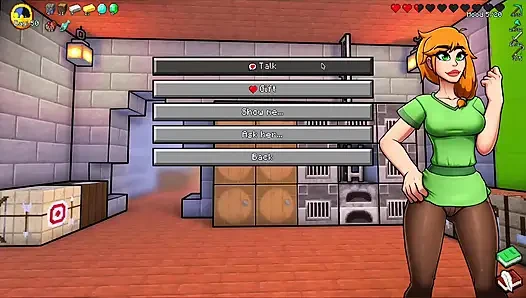 Alex Sucks Steve Through a Gloryhole! Sloppy Blowjob HornyCraft Minecraft Parody