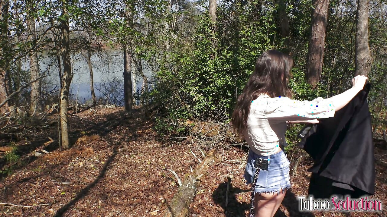 Going on an Outdoor Hike for a Secret Fuck with My Sexy Stepmom - Amiee Cambridge