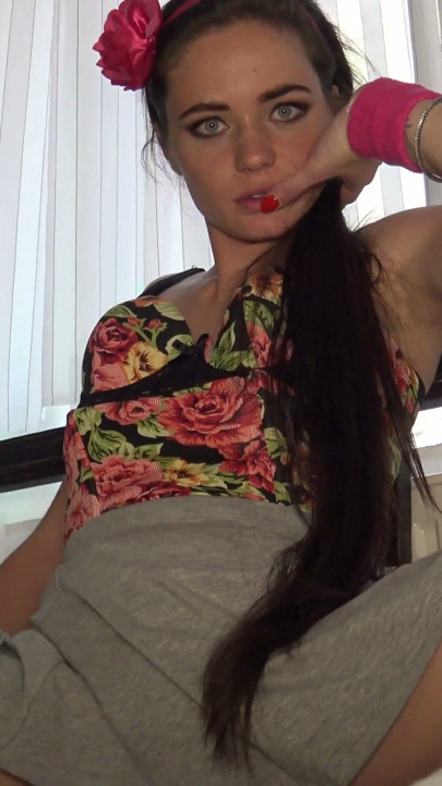 Her Friends Plaid Short School Skirt pearl thongs | Clip 2
