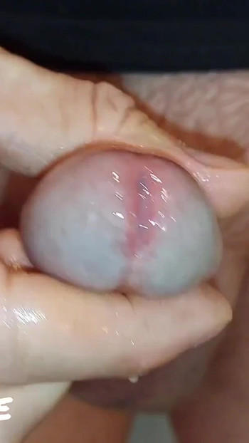 Thrilling moment from "Voyeur Wife Watches Big Juicy Mushroom Head Cock Jerking And Cum (Milking-time)"