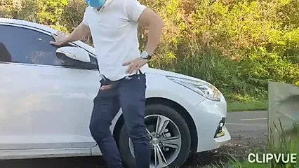 near the road