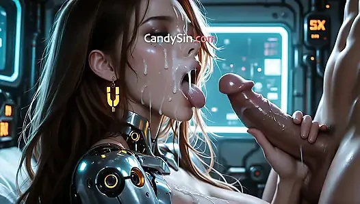 Kamu Pasti Nggak Percaya Kalau Cyborg Ini Kena Banjir Sperma Animasi 3D! AI PORN