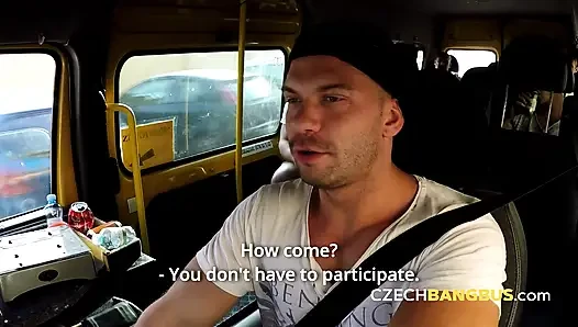 Blonde model joins a wild group fuck (Czech Bang Bus)