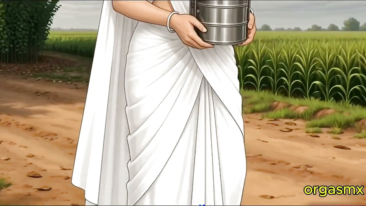 Une bhabhi desi kamini avec son demi-frère fermier dans une cabane de champ