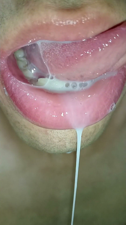 tongue, I want cum in my mouth, tongue, hard, cute, sloopy, submissive milk swallower | Clip 1