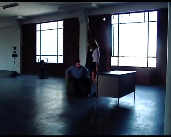 Busty Brunette MILF Enjoys Intense Desk Fuck Session