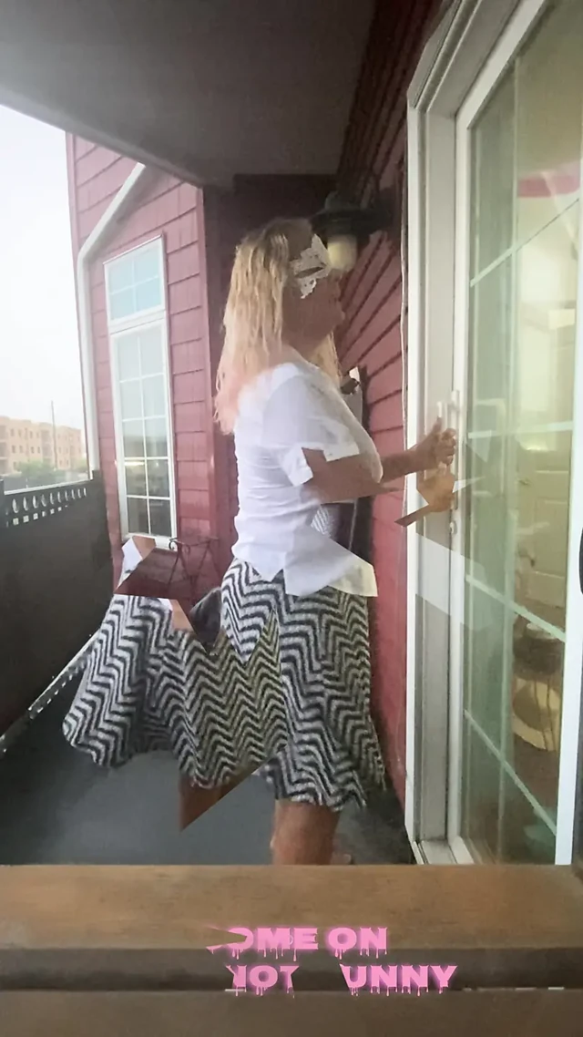 Locked outside in the rain