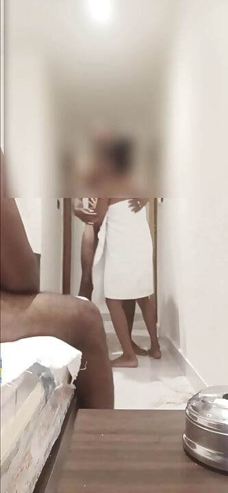 dasi gorąca żona Puja cieszyć pokój hotelowy husbend frind