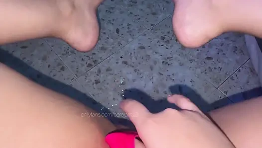 Young girl beats him. The urge to touch herself and has an orgasm