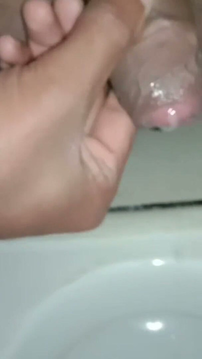 Pissing and masturbation in toilet | Clip 1