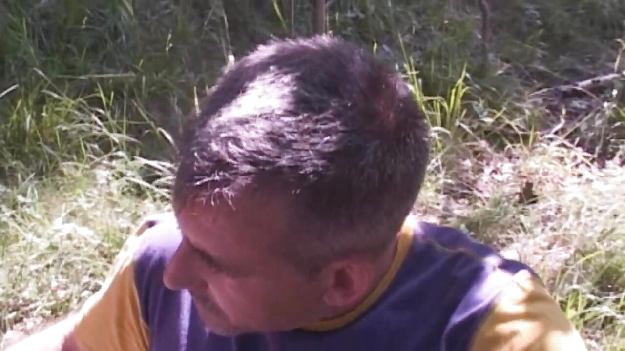 Amateur slut outdoor fucked by two horny guyz in the forest