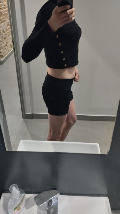 Sexy body of a young crossdresser