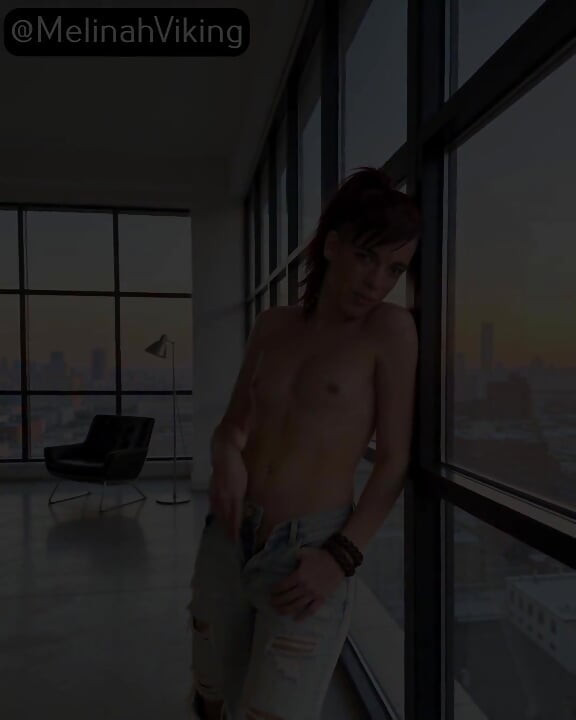 Topless Hi-rise Building Window Tease
