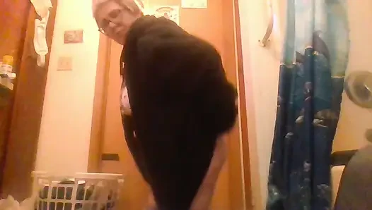 Ass anal vibe sexy heiße rosa tangas, blauer dicker arsch