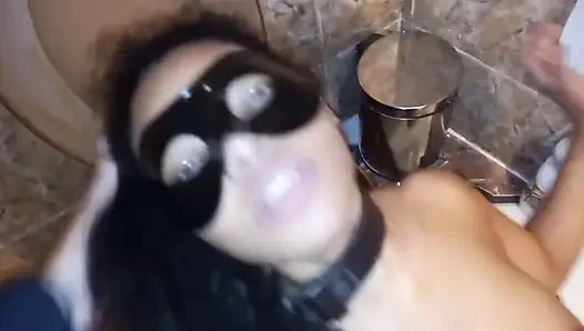 Submissive Stepdaughter in Deep Throat, Pissed and Sniffing Cum (03/28/21) Part 2