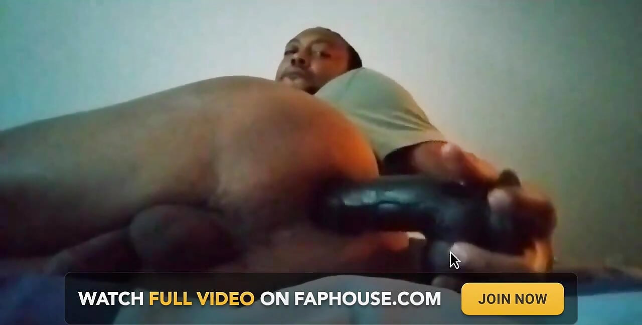 Anally Penetrated by 11 Inch Dildo