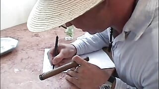 2 Cuban Sluts for the Writer on Vacation