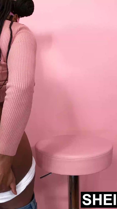 Sweet Treat Shoved Inside My Asshole And Brown Pussy, Ebony Babe Sheisnovmeber Stripping Out Of White Panties | Clip 1
