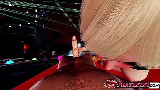 Miyako Wet Женское доминирование, 3D хентай - сидение на лице, лизание киски, лизание сосков и дрочка ногами, камшот