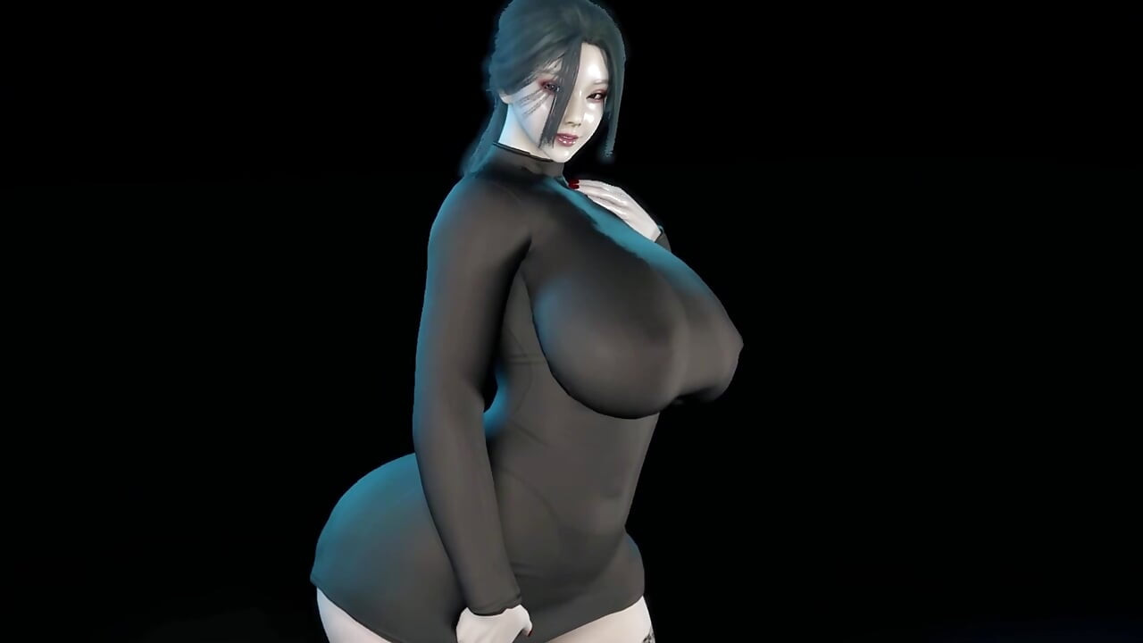 3D BBW Asian MILF Naked Her Huge Boobs Got Fucked by BBC