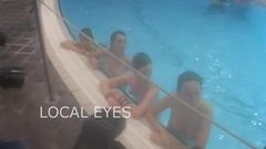 Topless protest at public swimming pool in Denmark