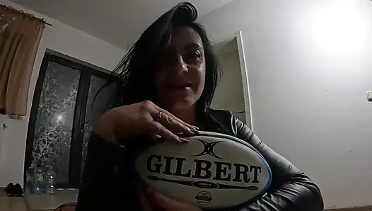 Rugby Ball Fetish - Dirty Talk, Pussy Riding & Licking Gilbert Ball