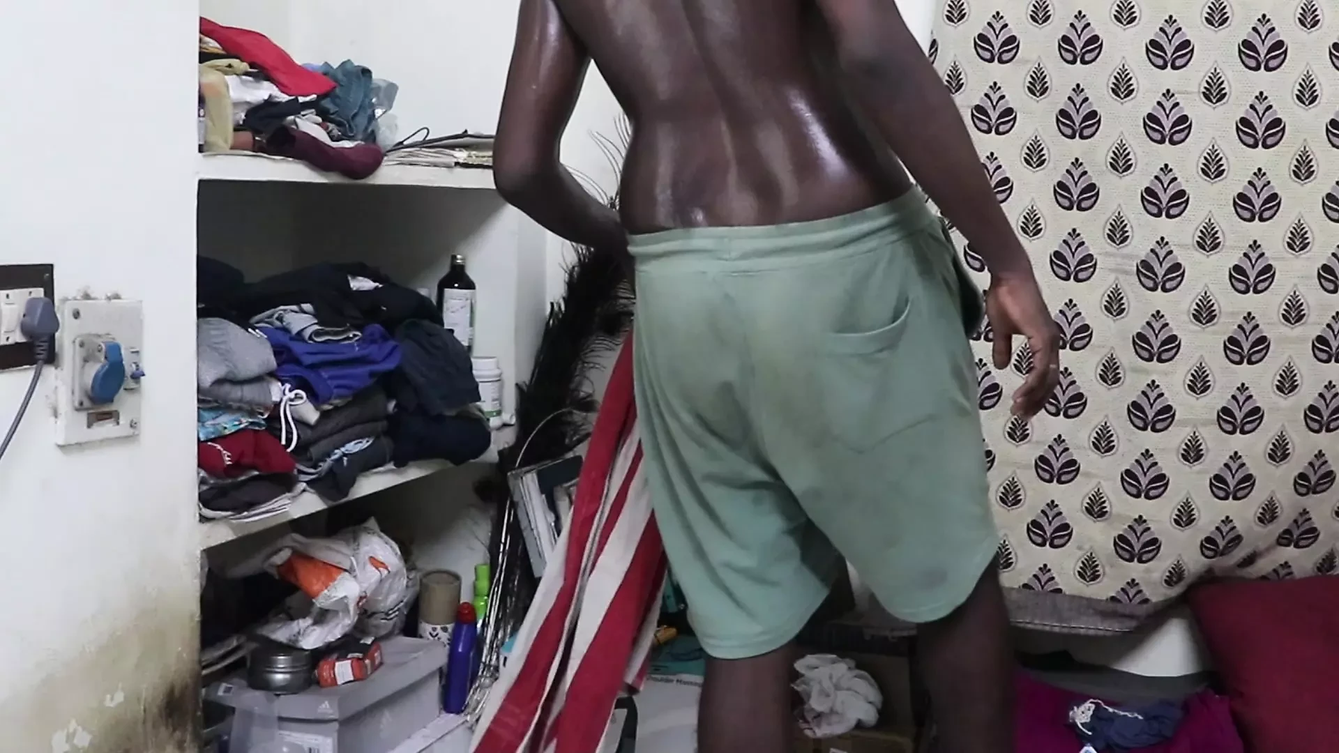 Getting wet by sweat doing sexy workouts & Erotic Dance - Part 2